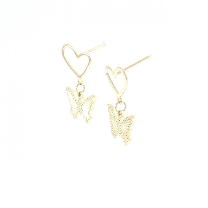K18YG Bông tai hình trái tim × bướm - Hàng hiệu Chính hãng 874773