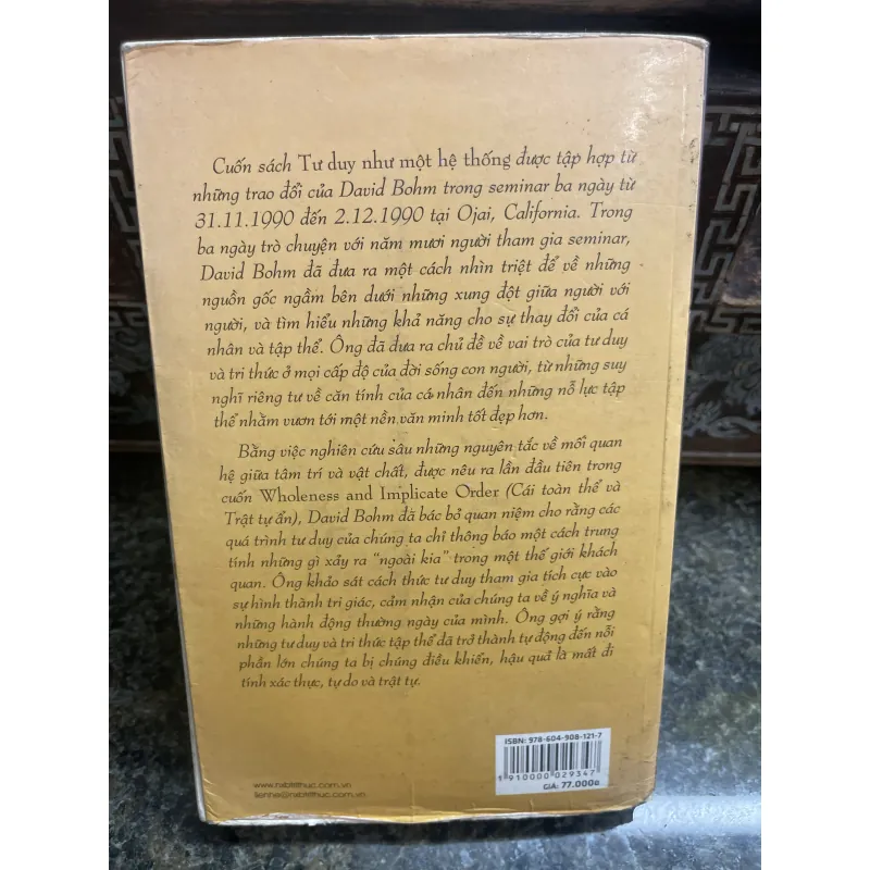 Tư duy như một hệ thống David Bohm 784428