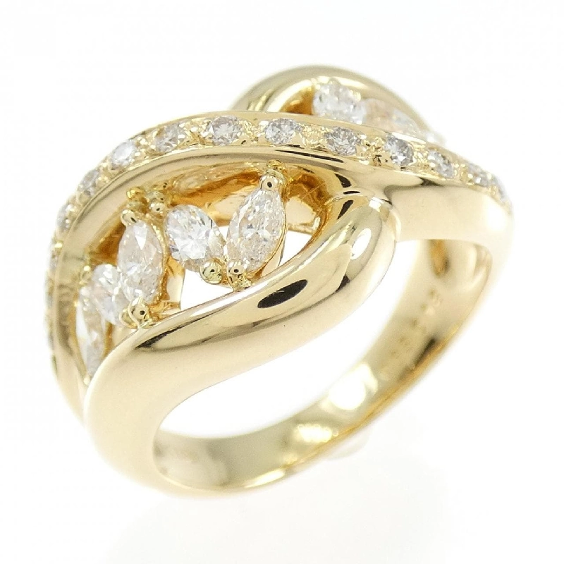 Nhẫn kim cương K18YG 0.63CT 667697