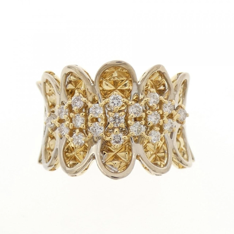 Nhẫn kim cương K18YG/K18WG 0.35CT - Hàng hiệu Chính hãng 853051