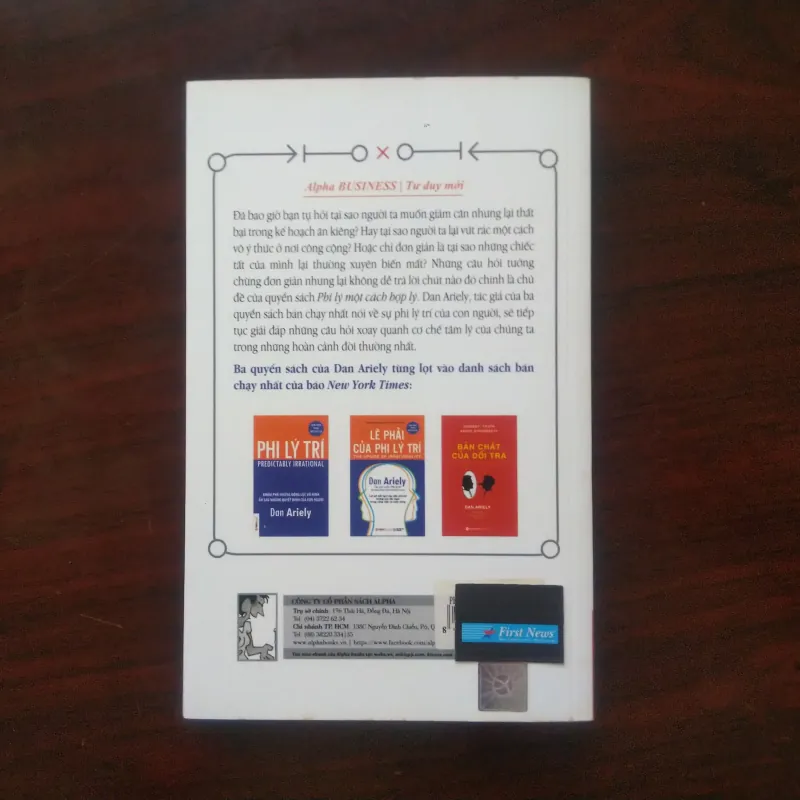 [Sách Tâm Lý Học Kinh Tế] Phi Lý Một Cách Hợp Lý (Dan Ariely) Tác Giả Cuốn - Phi Lý Trí 1003117