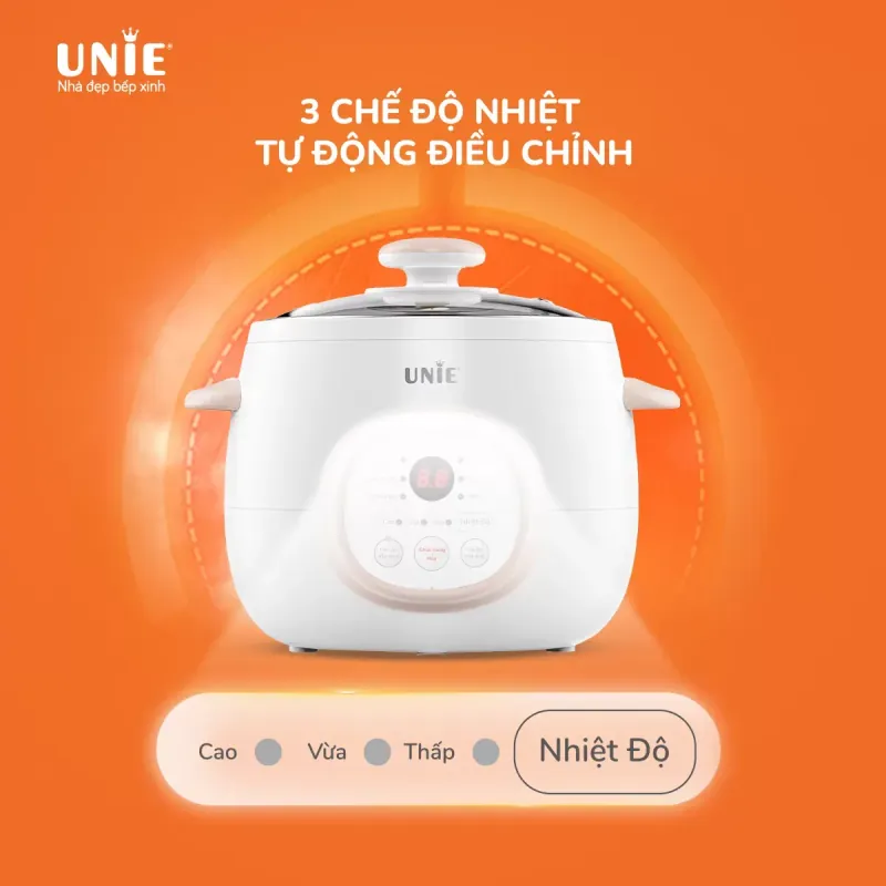 🔥 NỒI NẤU CHẬM UNIE USC10W 1L – LÒNG GỐM CERAMIC, 6 CHẾ ĐỘ NẤU, NHÀN TÊNH MỖI BỮA 🍲 798092