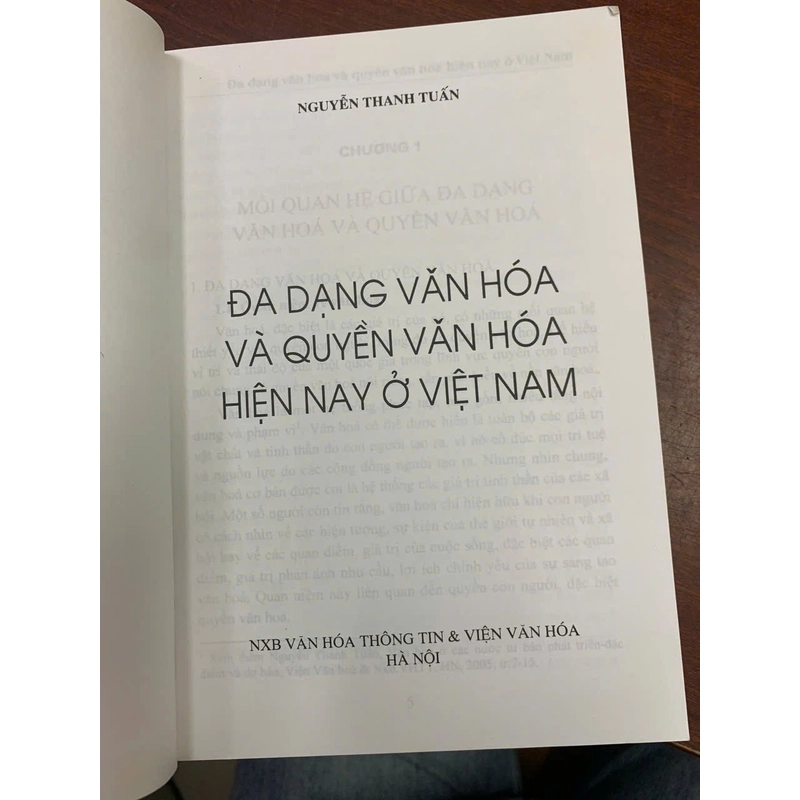 ĐA DẠNG VĂN HÓA VÀ QUYỀN VĂN HÓA HIỆN NAY Ở VIỆT NAM - NGUYỄN THANH TUẤN 493343