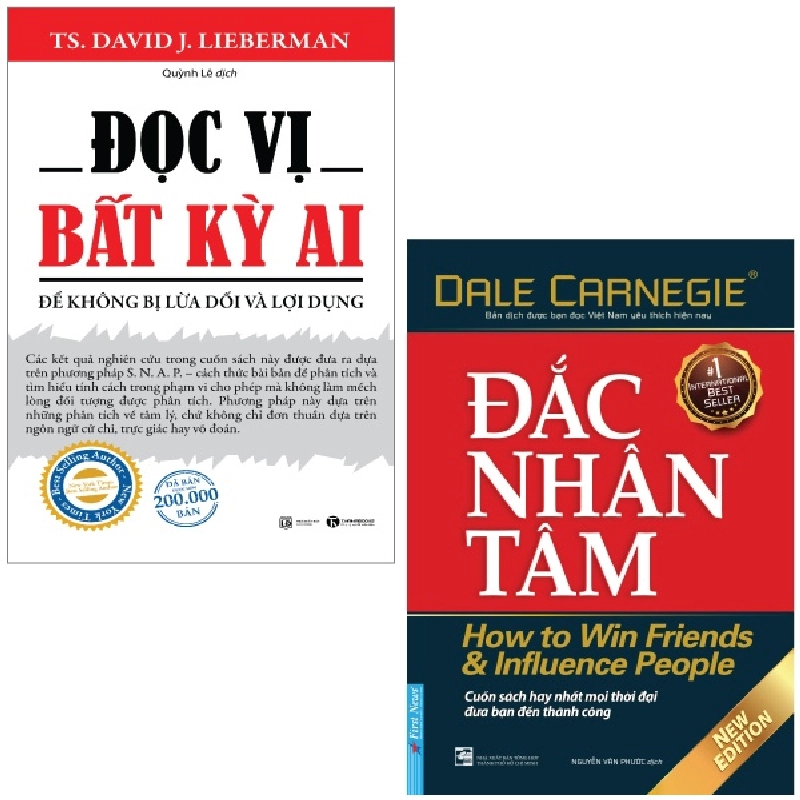 Combo Sách Đọc Vị Bất Kỳ Ai + Đắc Nhân Tâm (Bộ 2 Cuốn) - TS David J Lieberman, Dale Carnegie 743432