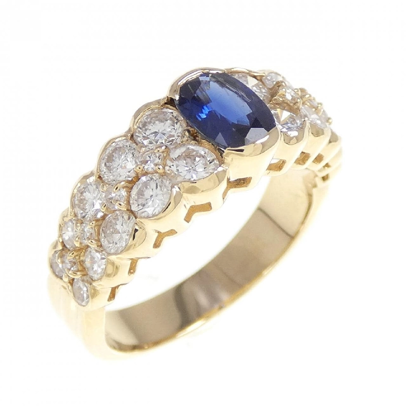 Nhẫn Sapphire K18YG 0.76CT 668126