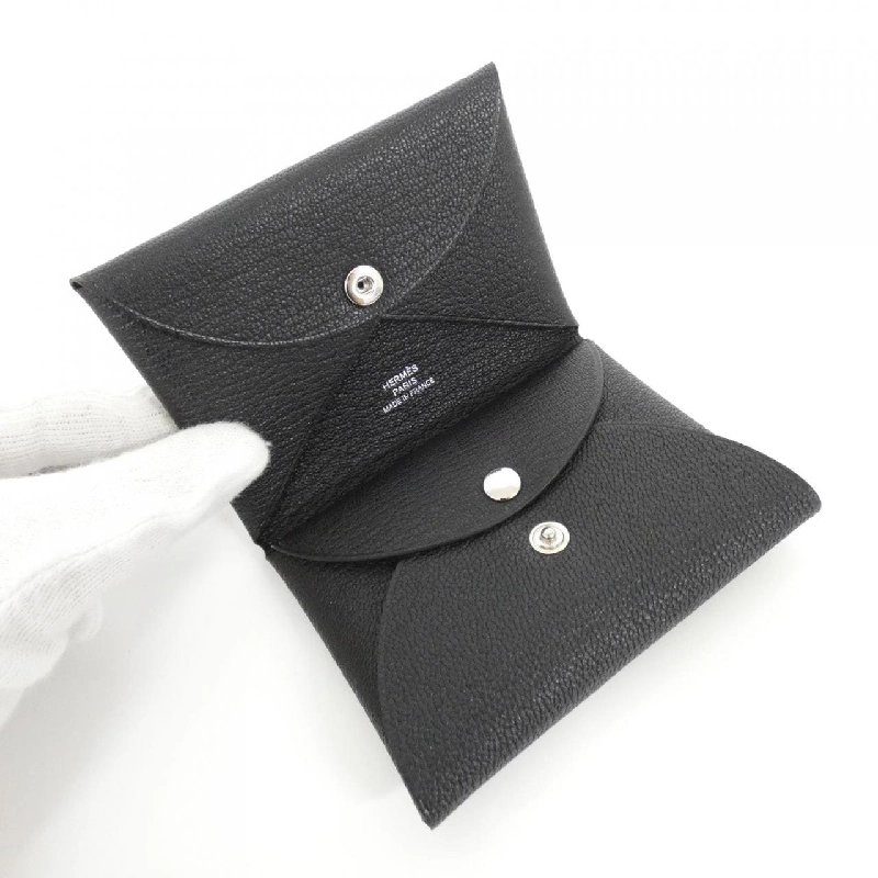 【Sản phẩm chưa sử dụng】Ví tiền Hermes Calvi Duo 082977CK 619698