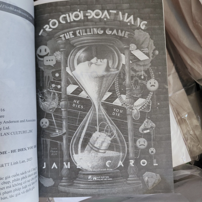 Sách Trò chơi đoạt mạng của James Carol mới 99% 500863