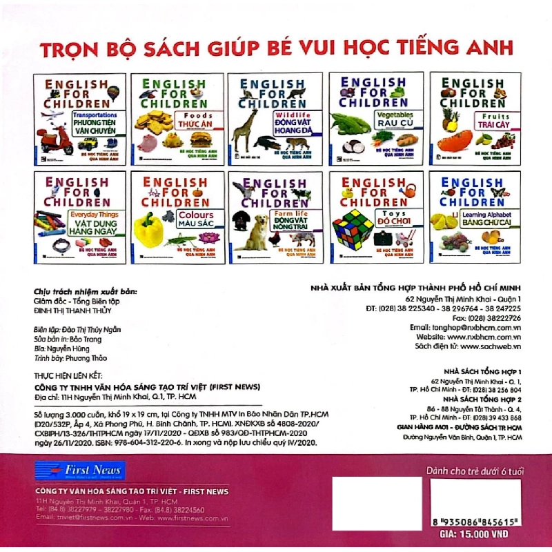 Bé Học Tiếng Anh Qua Hình ảnh - English For Children - Vật Dụng Hàng Ngày - Everyday Things - First News 281336