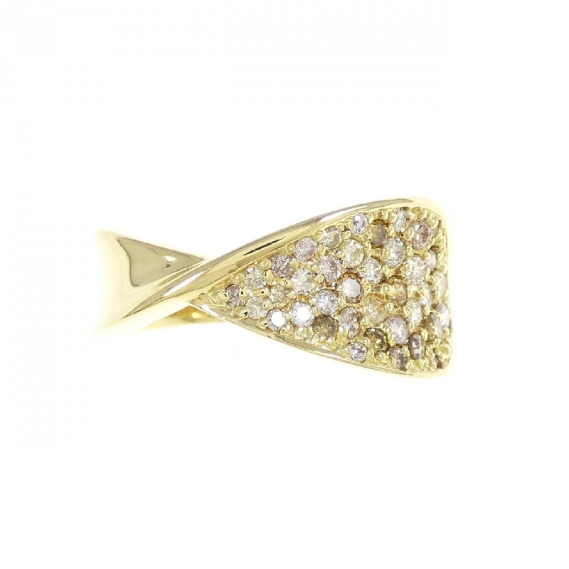 Nhẫn kim cương Pavé K18YG 0.50CT 671993