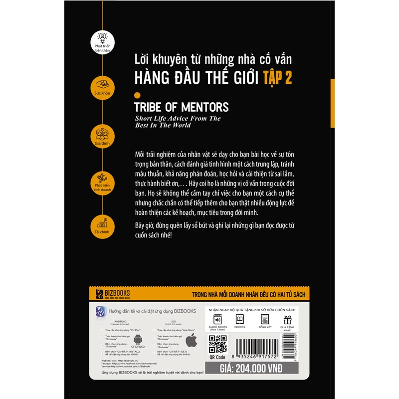 Lời khuyên từ những nhà cố vấn hàng đầu thế giới – Tribe of mentor (Tập 2) 459845