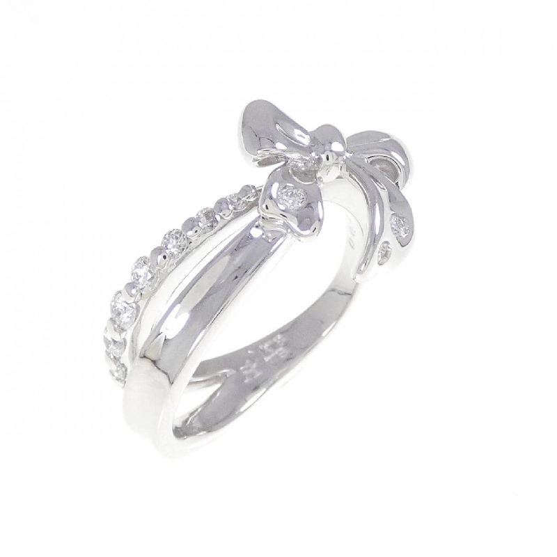 Nhẫn hồng ngọc kim cương K18WG 669597