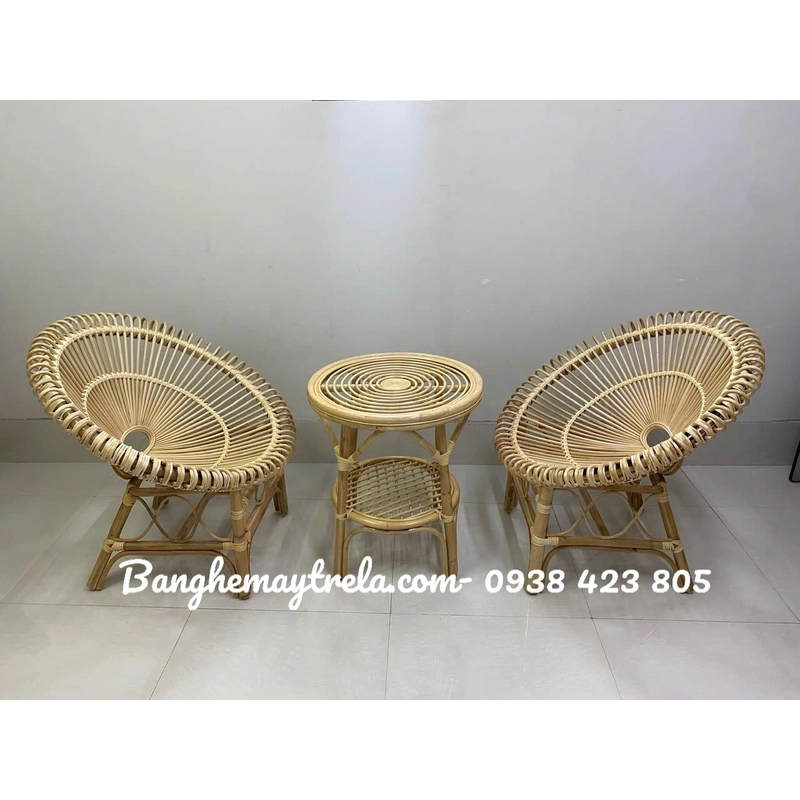 Bàn ghế đơn mây 537310