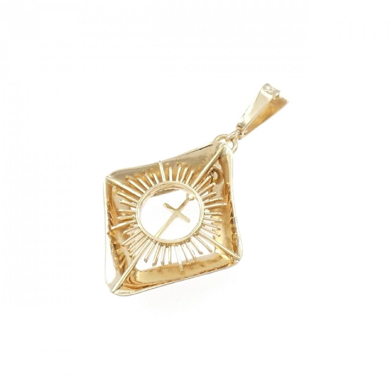 K18YG Mặt dây chuyền hình chữ thập - Hàng hiệu Chính hãng 871015