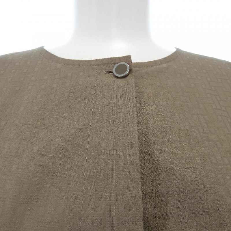 Đầm ngắn Bohemian HERMES bằng vải gạc 5E0570DB 647821