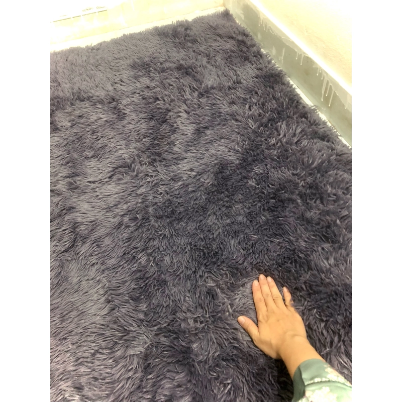 Tấm thảm lông xù màu xám tím sang trọng 1m6x2m2 508221