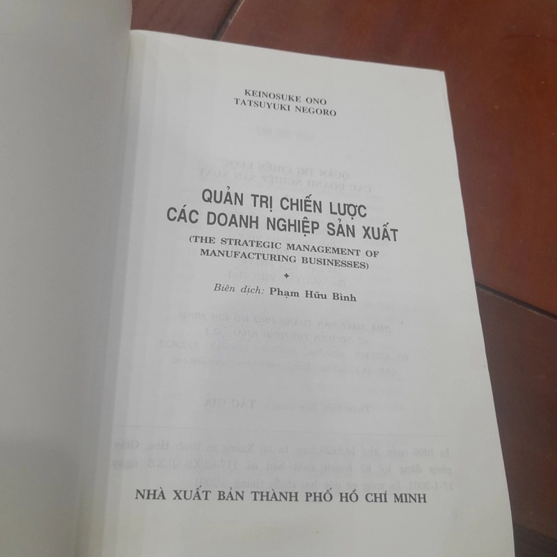 Keinosuke Ono, Tatsuyuki Negoro - QUẢN TRỊ CHIẾN LƯỢC DOANH NGHIỆP SẢN XUẤT 444872