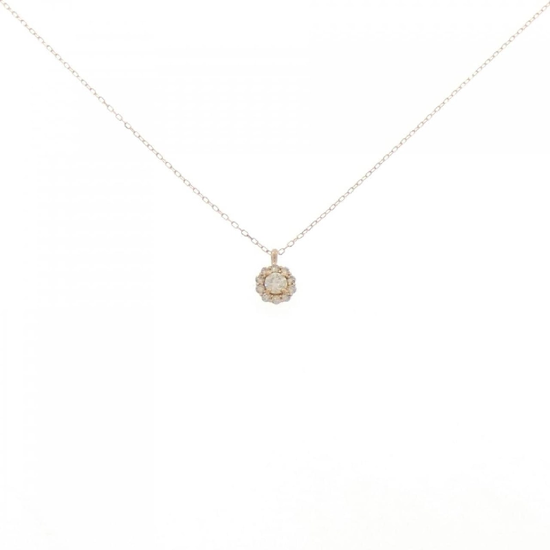 K18PG Dây chuyền kim cương 0.10CT - Hàng hiệu Chính hãng 858898