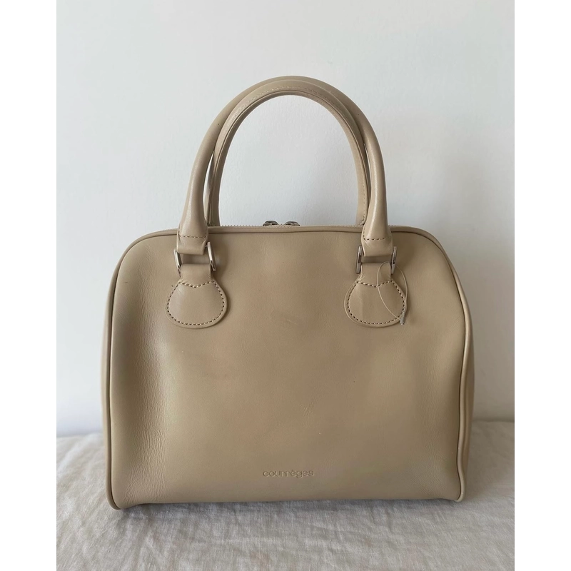 Courrèges leather top handle boston bag 367533