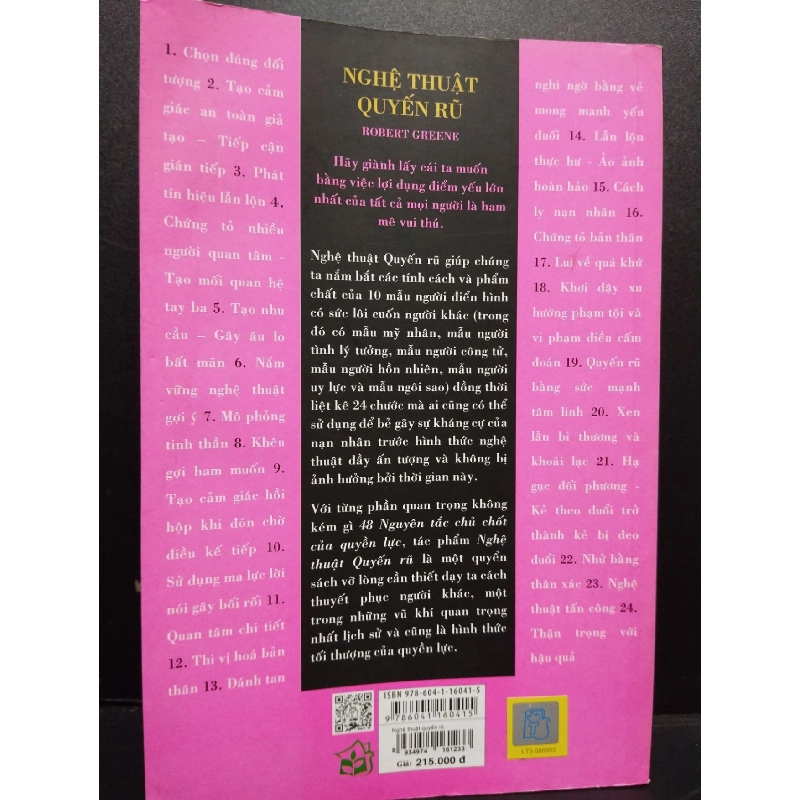 Nghệ Thuật Quyến Rũ mới 80% bìa ướt nhẹ 2021 HCM2105 Robert Greene SÁCH KỸ NĂNG 914433