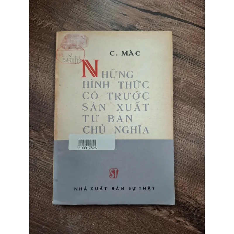 Những Hình Thức Có Trước Sản Xuất Tư Bản Chủ Nghĩa - C. Mác - Triết học/Kinh tế học 716005