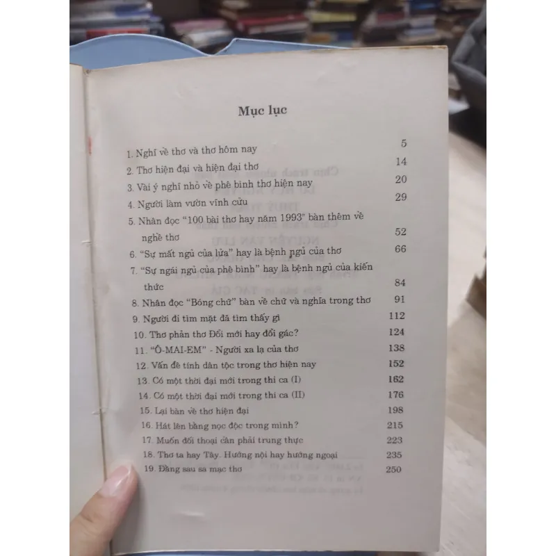 sách: Thơ Phản Thơ - Trần Mạnh Hảo (A2) 573630