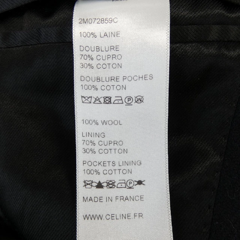 Áo khoác chesterfield hai hàng nút CELINE 2M072859C - Hàng hiệu Authentic 815014