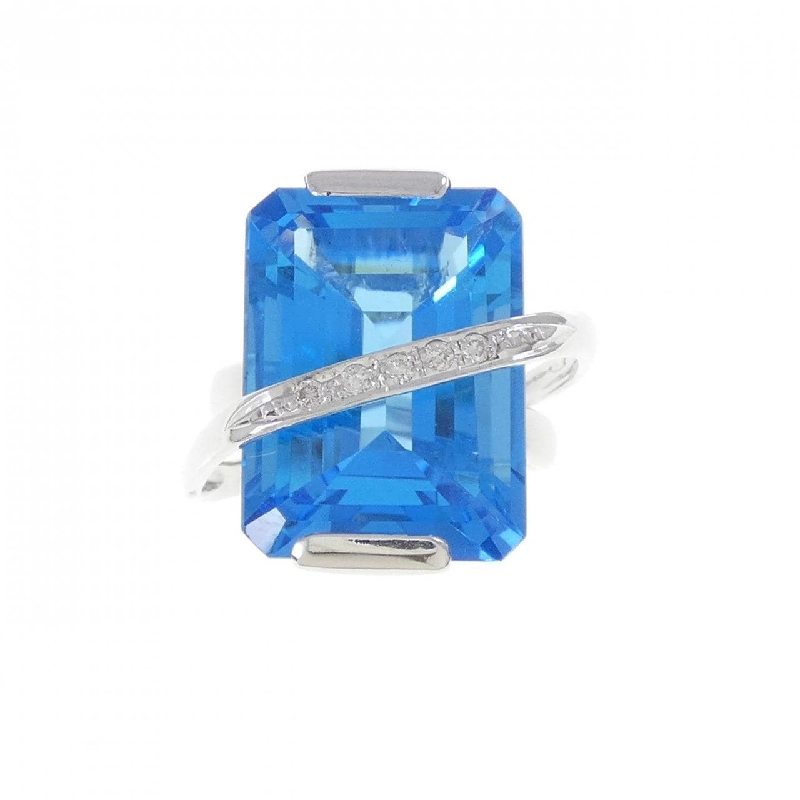 Nhẫn Blue Topaz K18WG - Hàng hiệu Chính hãng 849435