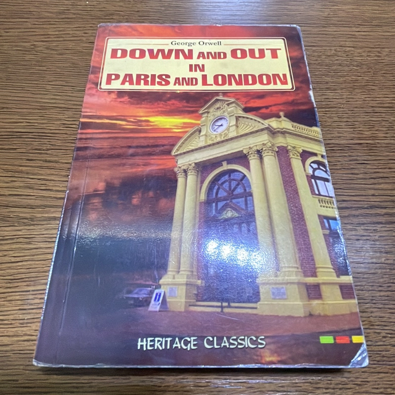 Down and out in Paris and London George Orwell 392204
