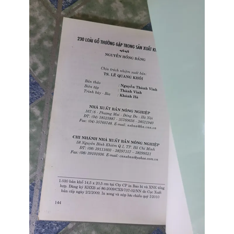 230 loài gỗ thường gặp trong sản xuất kinh doanh - Nguyễn Hồng Đảng 793158