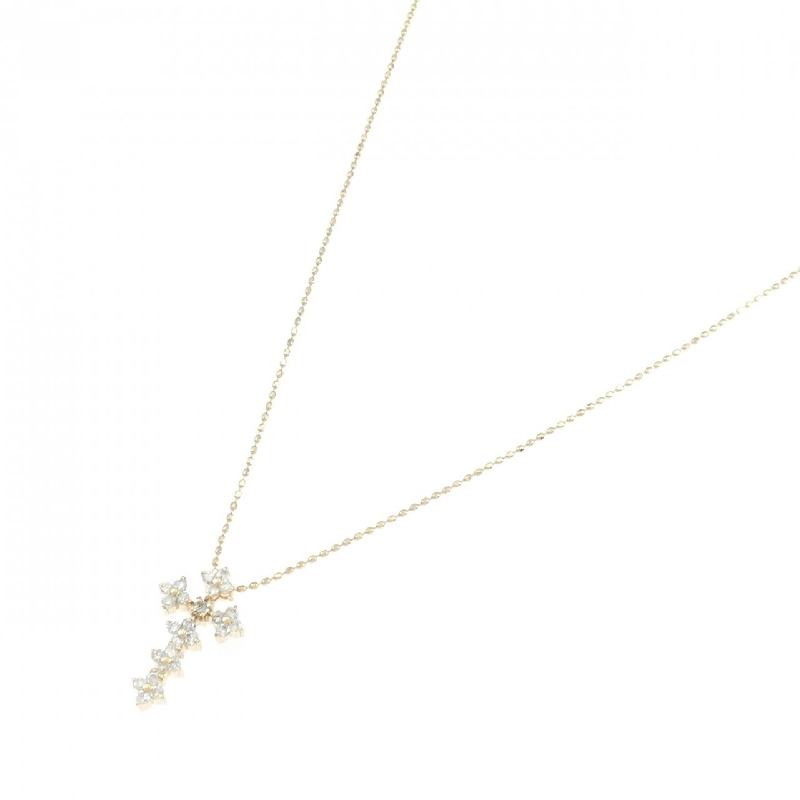 K18PG Đan Chéo × Hoa Nhẫn Kim Cương 0.26CT - Hàng hiệu Chính hãng 860064