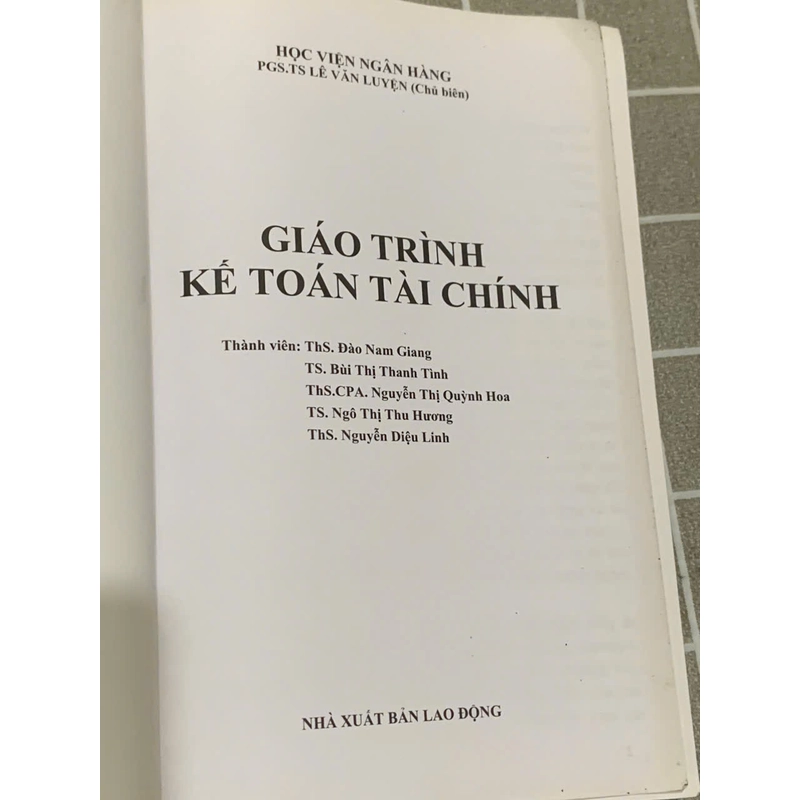 giáo trình Kế toàn tài chính 545419
