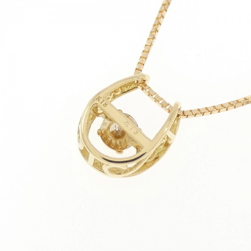 Dây chuyền kim cương K18YG 0.13CT - Hàng hiệu Authentic 860967