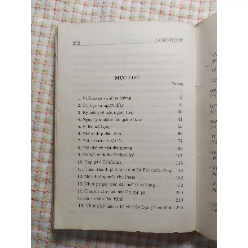 VỊ GIÁO SƯ VÀ ẨN SĨ ĐƯỜNG • Bút ký của Giáo sư Hà Minh Đức • Bản in năm 1996 763829