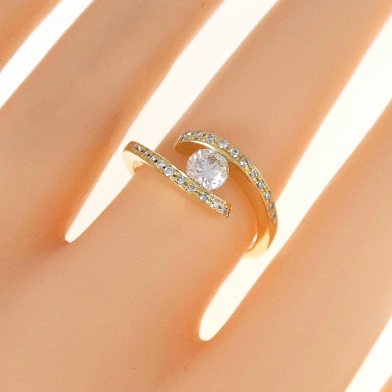 Nhẫn kim cương K18YG 0.50CT 667691