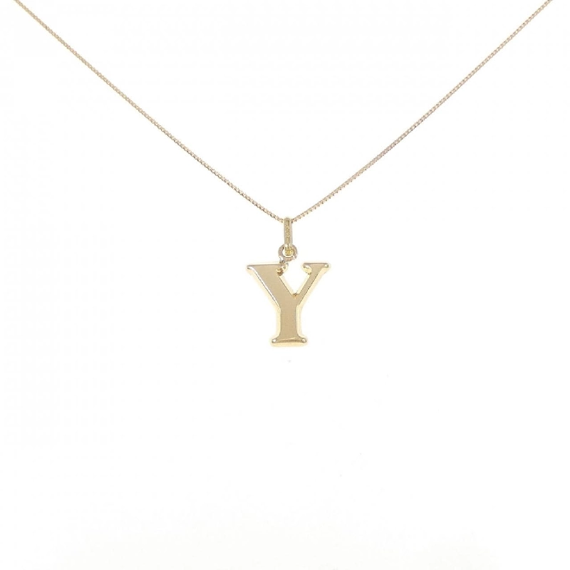 K18YG Chữ cái Y Dây chuyền - Hàng hiệu Chính hãng 861368