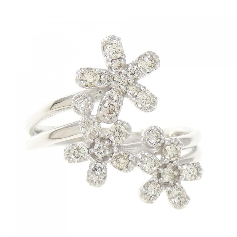 Nhẫn kim cương hoa K18WG 0.55CT 665757