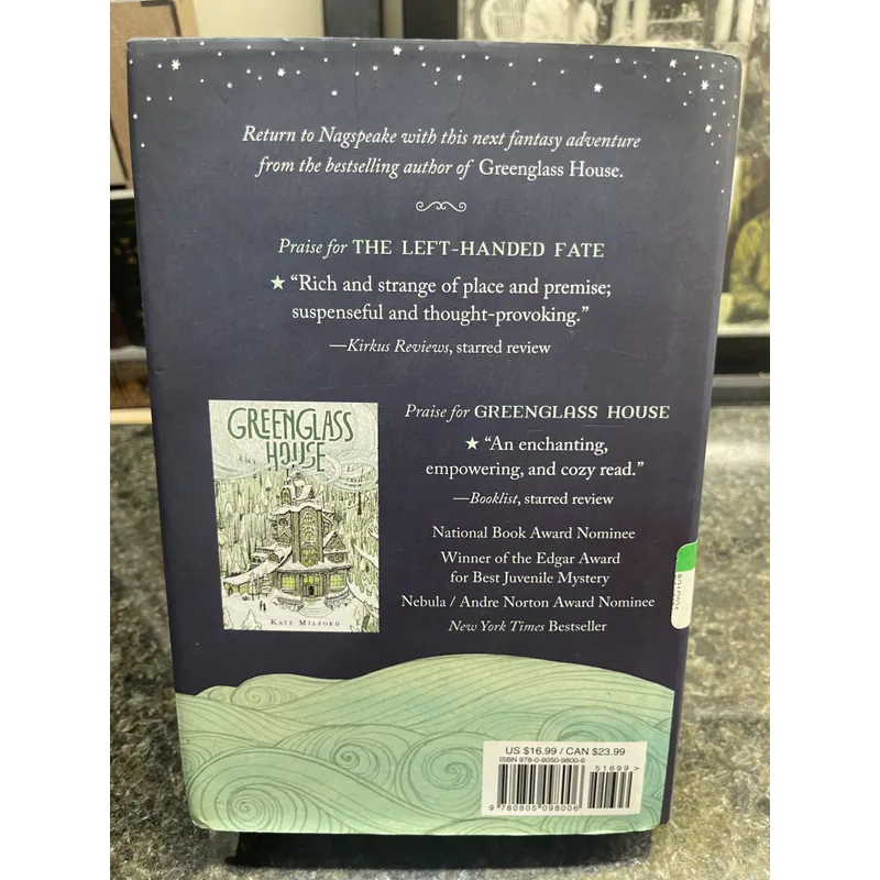 The left-handed fate Kate Milford hard cover 735796