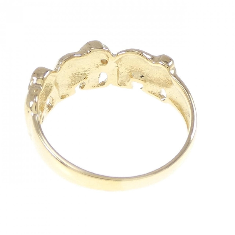 Nhẫn kim cương K18YG hình voi 0.01CT 669265