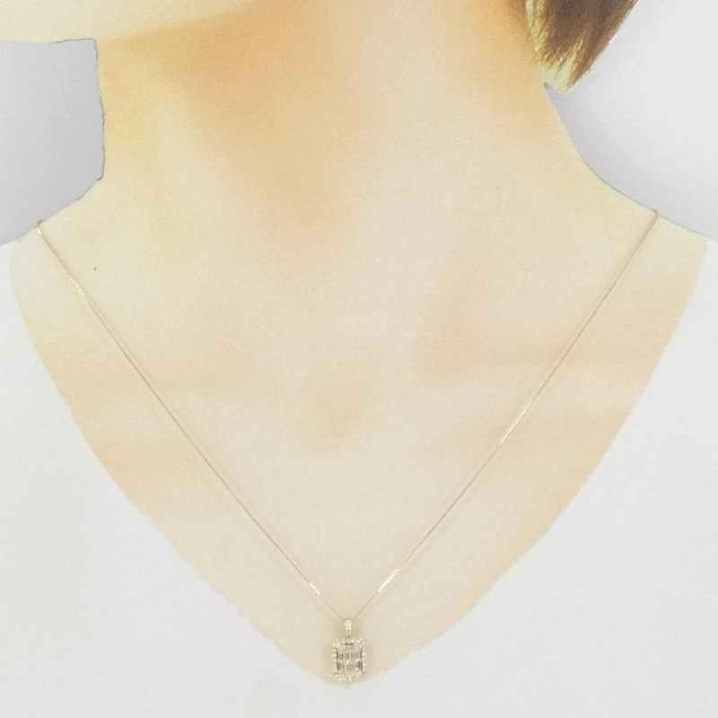 K18YG Dây chuyền kim cương 0.50CT - Hàng hiệu Chính hãng 862644