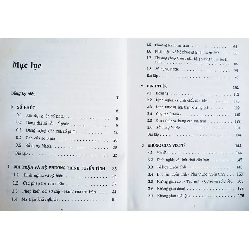 Đại số tuyến tính & ứng dụng 🌻 593812