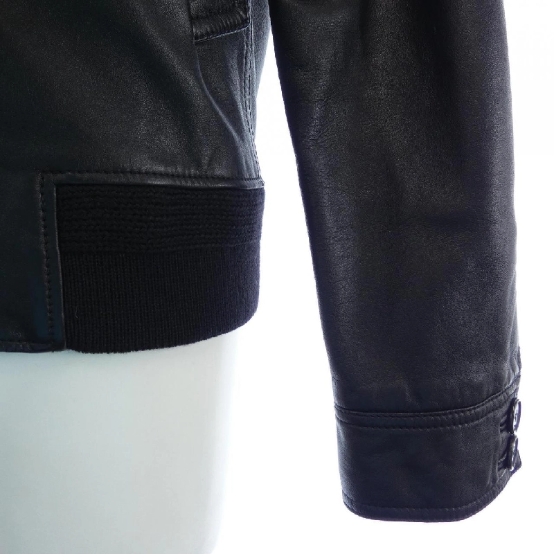 SAINT LAURENT 607790 YC2OC Áo khoác da - Hàng hiệu Chính hãng 892506