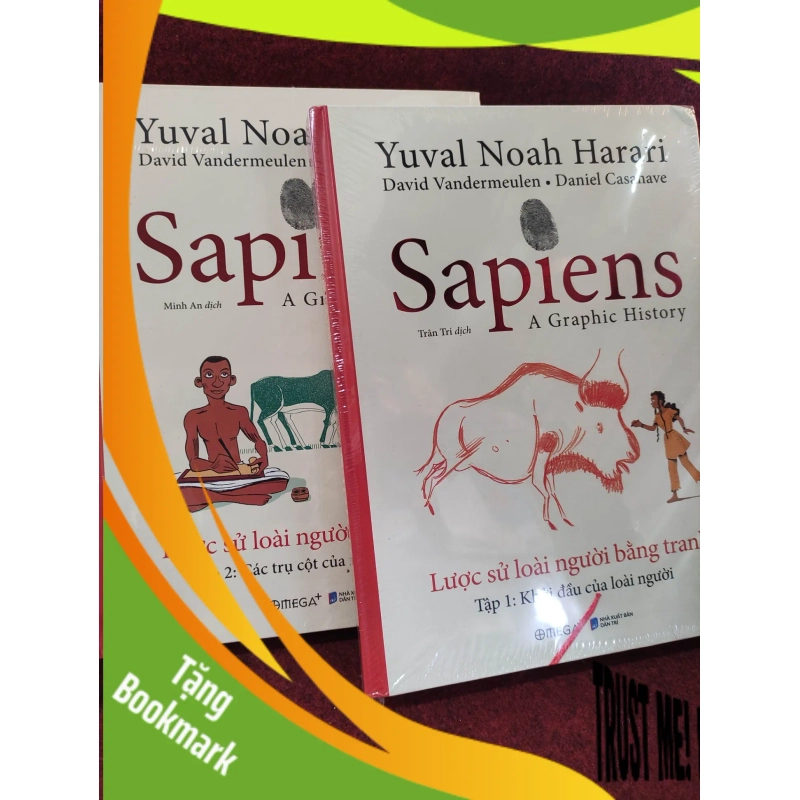 (TẶNG BOOKMARK) Bộ 2 cuốn Sapiens bằng tranh - Yuval Noah Harari mới 100% 939824