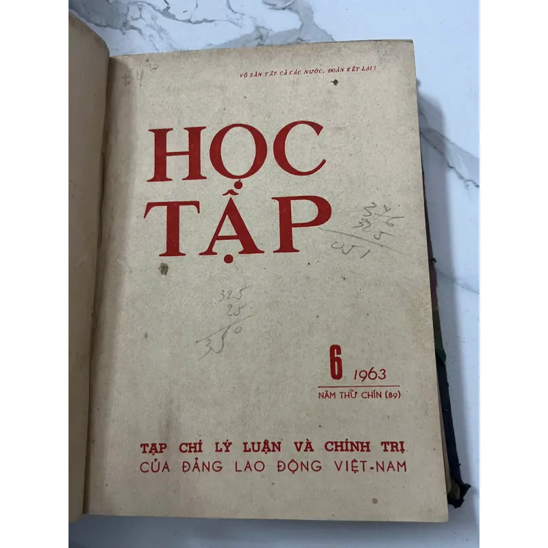 Tạp chí Học Tập (Số 1 đến 12 năm 1963) - Trung ương Đảng Lao động Việt Nam 798720