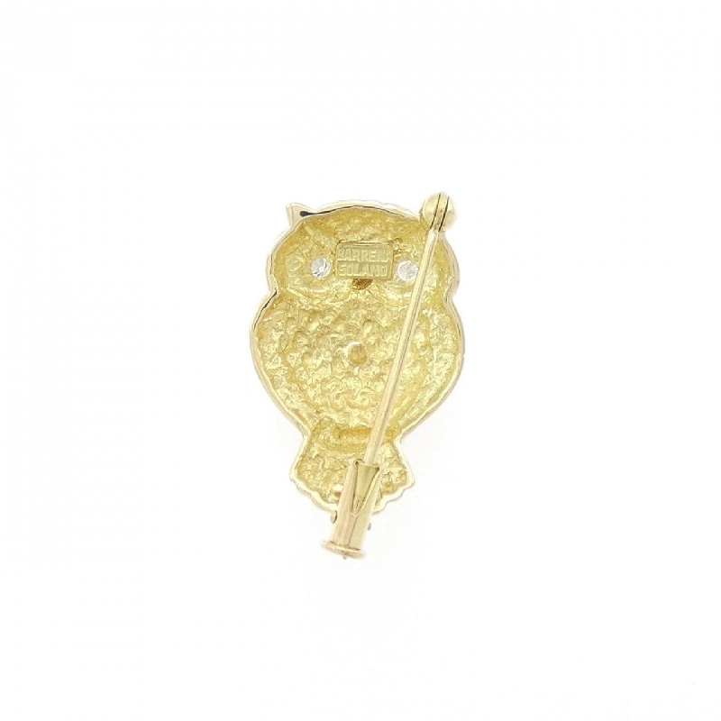 K18YG Cú Mèo Kim Cương Brooch - Hàng hiệu Chính hãng 871040