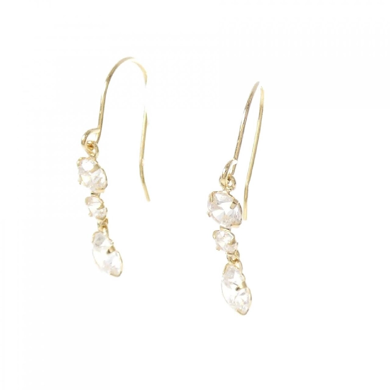 K18YG Bông tai Cubic - Hàng hiệu Chính hãng 870822