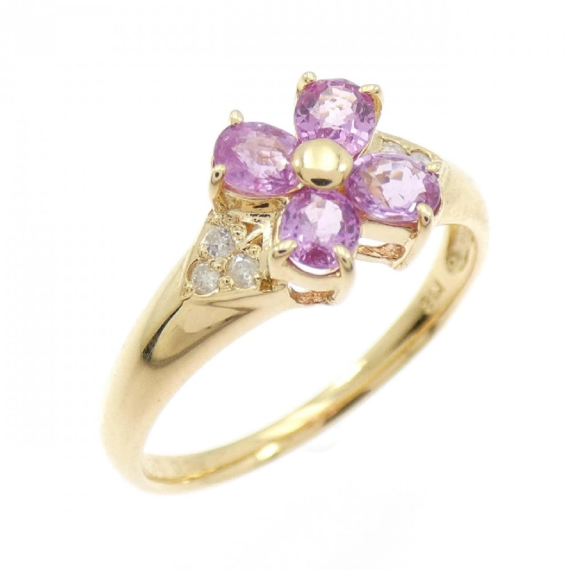 Nhẫn Sapphire Hoa K18YG 0.63CT - Hàng hiệu Chính hãng 851894