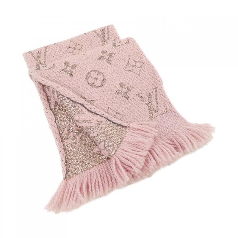 Louis Vuitton LOUIS VUITTON Echarpe Logo Mania Shine M70466 Khăn quàng - Hàng hiệu Chính hãng 833590
