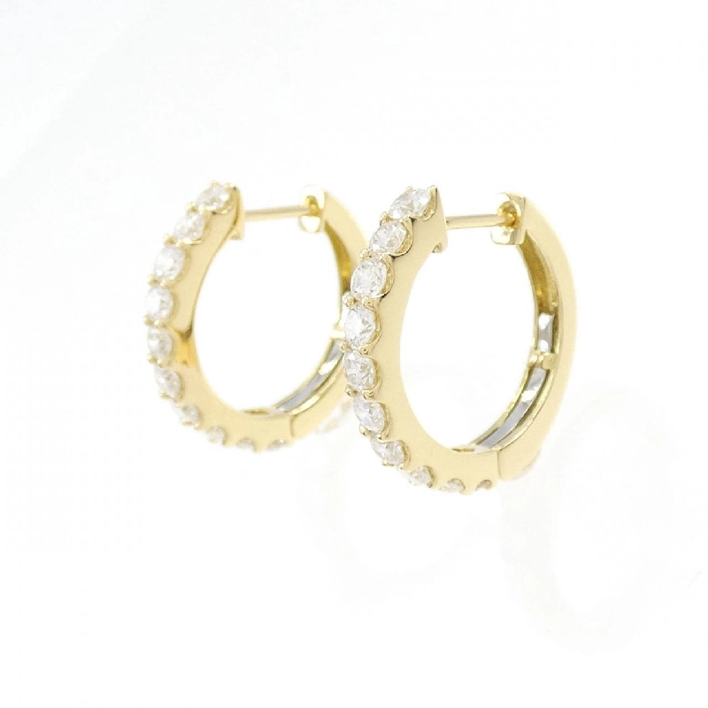 Khuyên tai kim cương K18YG - 1.003CT - Hàng hiệu Authentic 872078