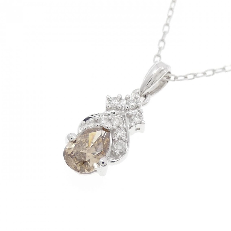 K18WG Dây chuyền kim cương 0.42CT - Hàng hiệu Chính hãng 858919