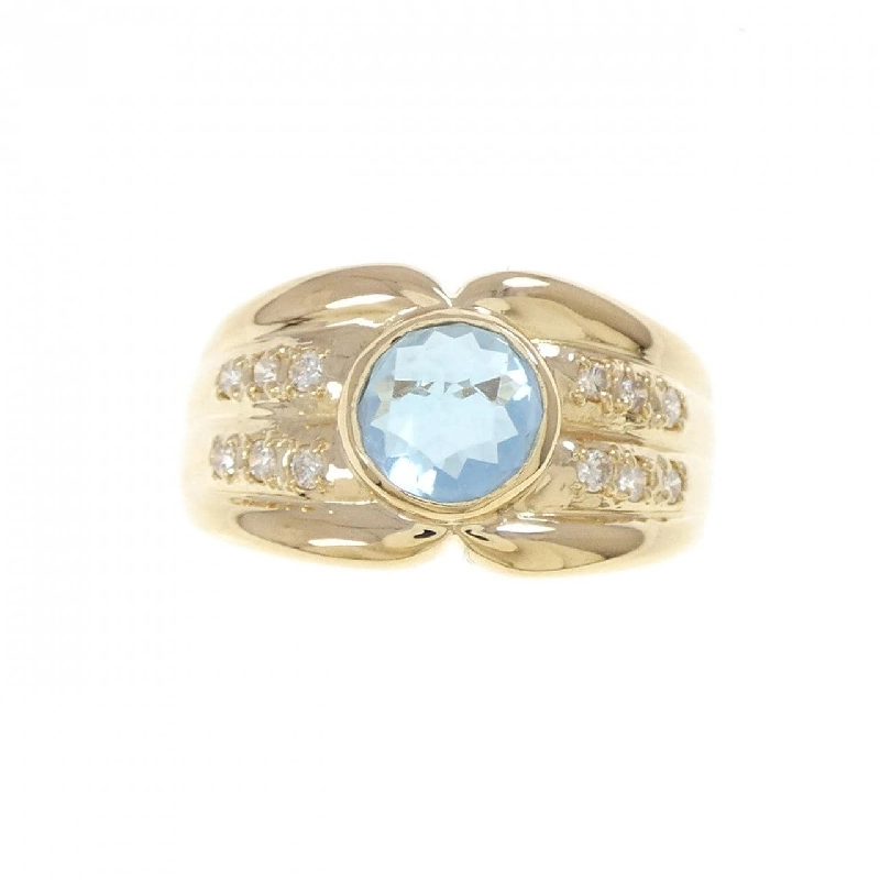 Nhẫn Blue Topaz K18YG - Hàng hiệu Chính hãng 849209